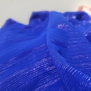 Striking Blue Raw Edged Shimmer Material/fabric